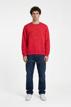 RED CREW NECK PULLOVER SWEATSHIRT - Sweatshirt - 250960237