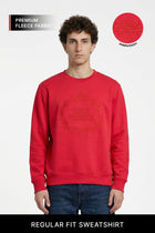RED CREW NECK PULLOVER SWEATSHIRT - Sweatshirt - 250960237