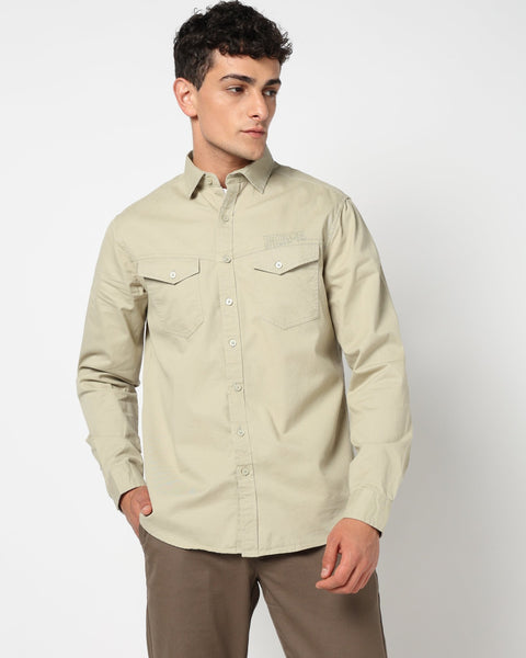 RENNO Light Olive Utility Shirt - Shirt - 241229999