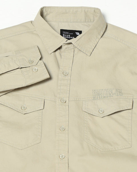 RENNO Light Olive Utility Shirt - Shirt - 241229999