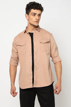 RENNO Light Peach Utility Shirt - Shirt - 241230004