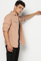 RENNO Light Peach Utility Shirt - Shirt - 241230004