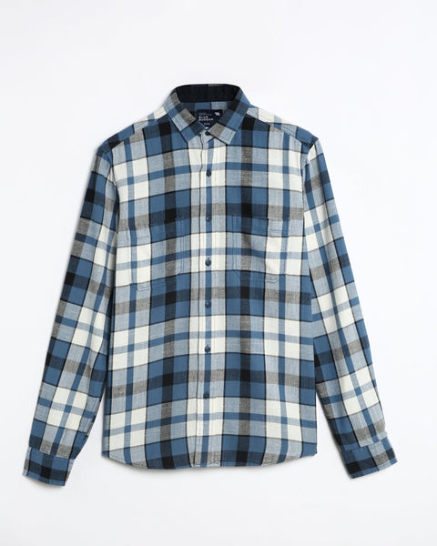 RODERIC Blue Checkered Shirt - Shirt - 250230553