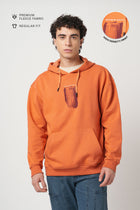 RUST FLEECE PULLOVER HOODIE - Sweatshirt - 250960096