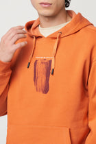 RUST FLEECE PULLOVER HOODIE - Sweatshirt - 250960096