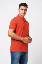 Rust Polo Cotton T-Shirt - T-Shirt - 231231264