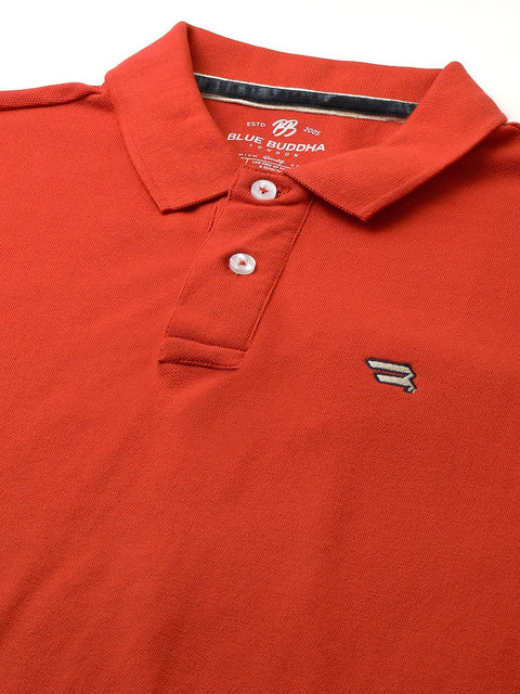 Rust Polo Cotton T-Shirt - T-Shirt - 231231264