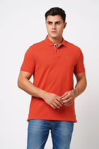 Rust Polo Cotton T-Shirt - T-Shirt - 231231264