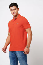 Rust Polo Cotton T-Shirt - T-Shirt - 231231264