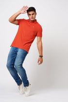 Rust Polo Cotton T-Shirt - T-Shirt - 231231264