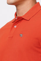 Rust Polo Cotton T-Shirt - T-Shirt - 231231264