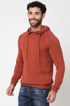 Rust Solid Sweatshirt - Sweatshirt - 230760114