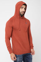 Rust Solid Sweatshirt - Sweatshirt - 230760114