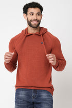 Rust Solid Sweatshirt - Sweatshirt - 230760114