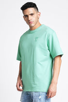 Sage Green Oversize T-shirt - T-Shirt - 231031016