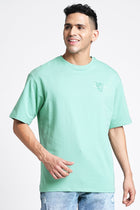 Sage Green Oversize T-shirt - T-Shirt - 231031016