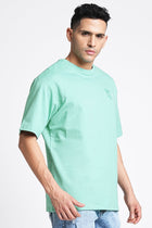 Sage Green Oversize T-shirt - T-Shirt - 231031016