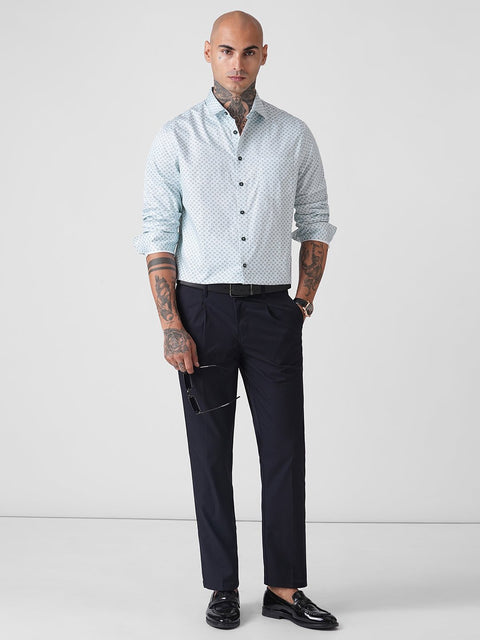SATIN PRINTED TAILORED SHIRT-Shirt - 260134490