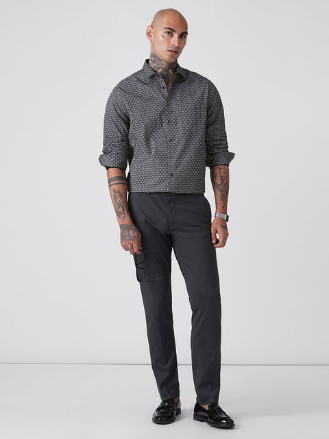 SATIN PRINTED TAILORED SHIRT-Shirt - 260134475