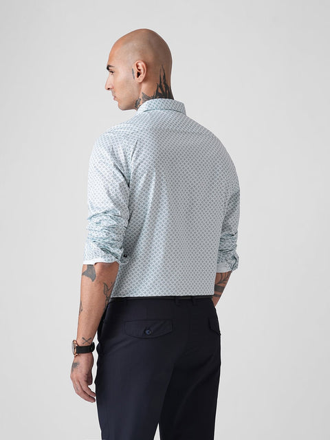 SATIN PRINTED TAILORED SHIRT-Shirt - 260134490