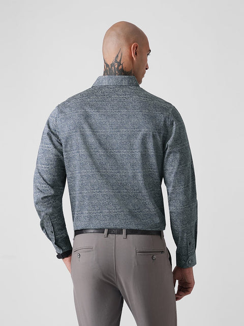 SATIN PRINTED TAILORED SHIRT-Shirt - 260134776
