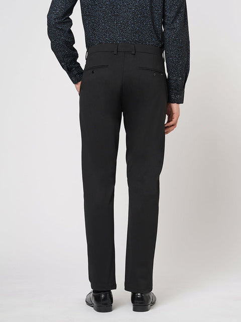 SLIM FIT BLACK TROUSER - Trousers - 251141527