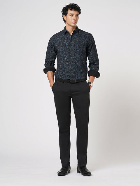 SLIM FIT BLACK TROUSER - Trousers - 251141527
