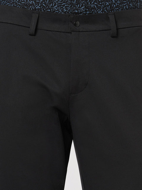 SLIM FIT BLACK TROUSER - Trousers - 251141527