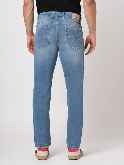SLIM FIT LIGHT BLUE TWILL DENIM - Jeans - 251110882