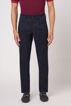 SLIM FIT NAVY TRAVELLER PANTS - Trousers - 251041401