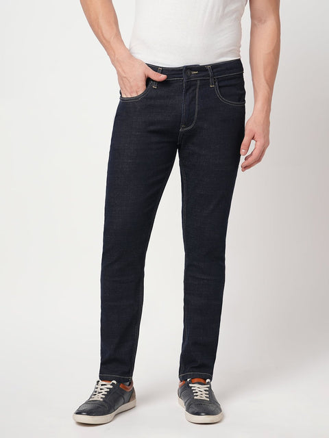 SLIM RAW BLUE TWILL JEANS - Jeans - 250810573