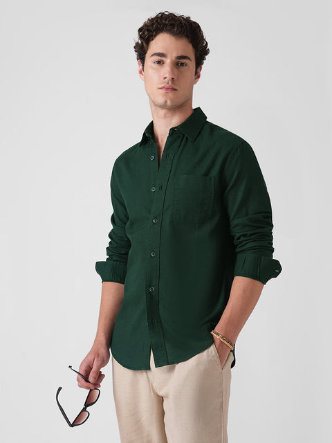 SLUB COTTON SHIRT-Shirt - 260134980
