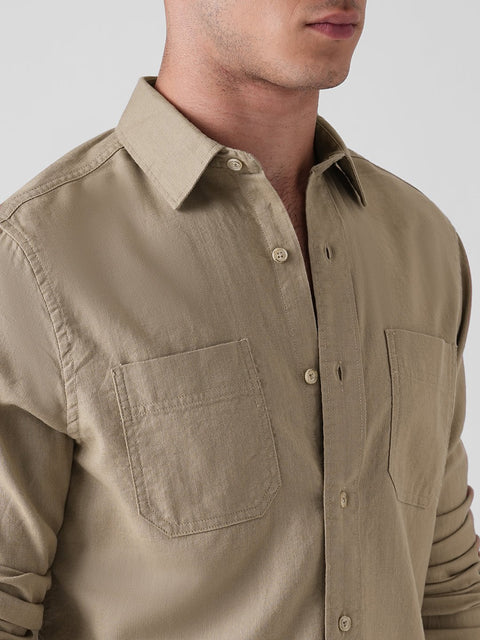 SLUB COTTON SHIRT-Shirt - 260134980