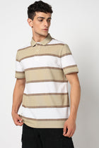 SOLRE Beige Polo T Shirt - T-Shirt - 2411300856