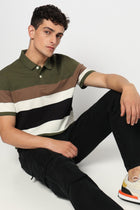 STRAVO Multi Striped Polo - T-Shirt - 2411300868