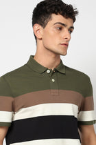 STRAVO Multi Striped Polo - T-Shirt - 2411300868