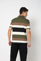 STRAVO Multi Striped Polo - T-Shirt - 2411300868