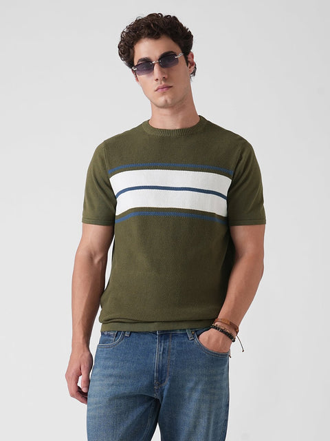 STRIPE FLATKNIT T - SHIRT - T Shirt - 3IS2F0707