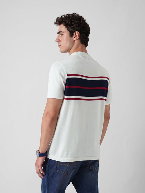 STRIPE FLATKNIT T - SHIRT - T Shirt - 3IS2F0701