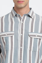 Striped Double Pocket Shirt - Shirt - 240527911