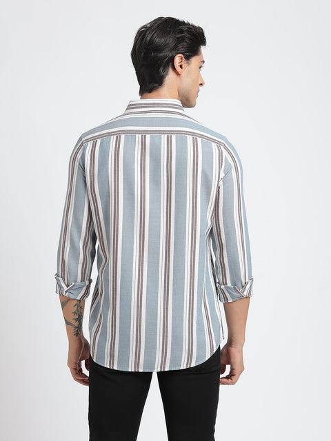 Striped Double Pocket Shirt - Shirt - 240527911