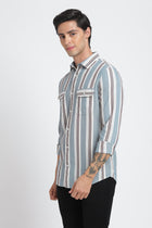 Striped Double Pocket Shirt - Shirt - 240527911