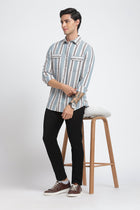 Striped Double Pocket Shirt - Shirt - 240527911