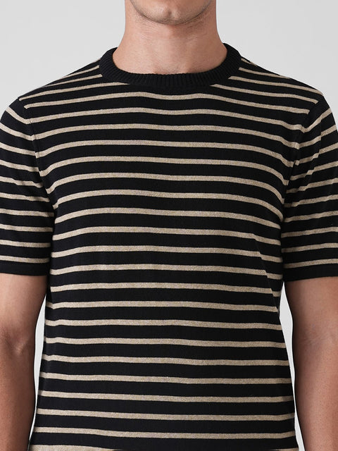 STRIPED FLATKNIT T - SHIRT - T Shirt - 3IS1F0409