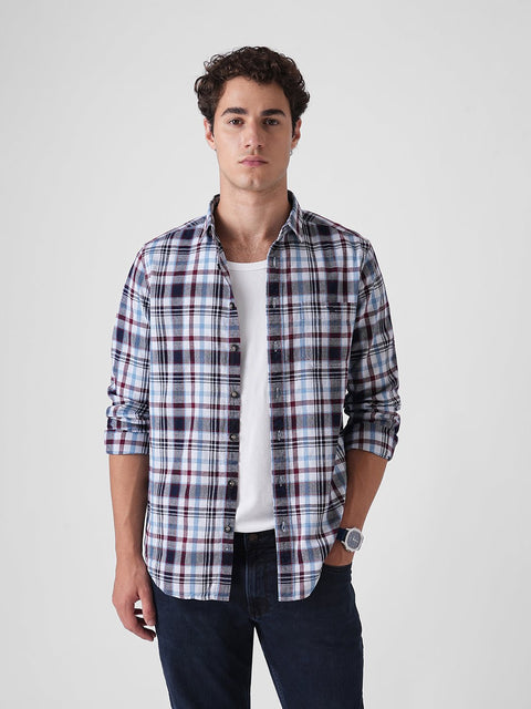 TAILORED FIT DOBBY MENS SHIRT-Shirt - 251033110