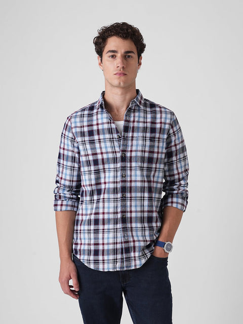 TAILORED FIT DOBBY MENS SHIRT-Shirt - 251033110