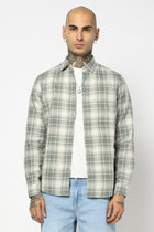 TEAL BUFFALO CHECKERED SHIRT-Shirt - 250731722