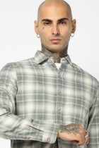 TEAL BUFFALO CHECKERED SHIRT-Shirt - 250731722