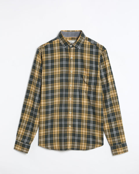THAYNE Olive Checkered Shirt - Shirt - 241230298
