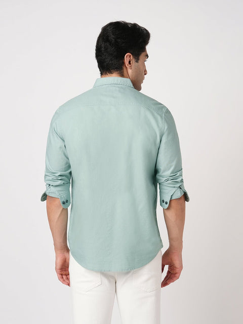 TURQUOISE OXFORD PLAIN SHIRT-Shirt - 251033550
